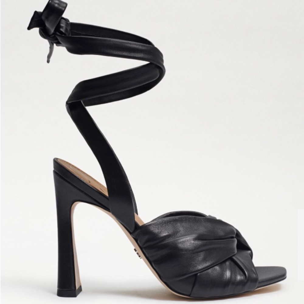 Sam Edelman Black Leather Heel Lenora - Picture 2 of 10
